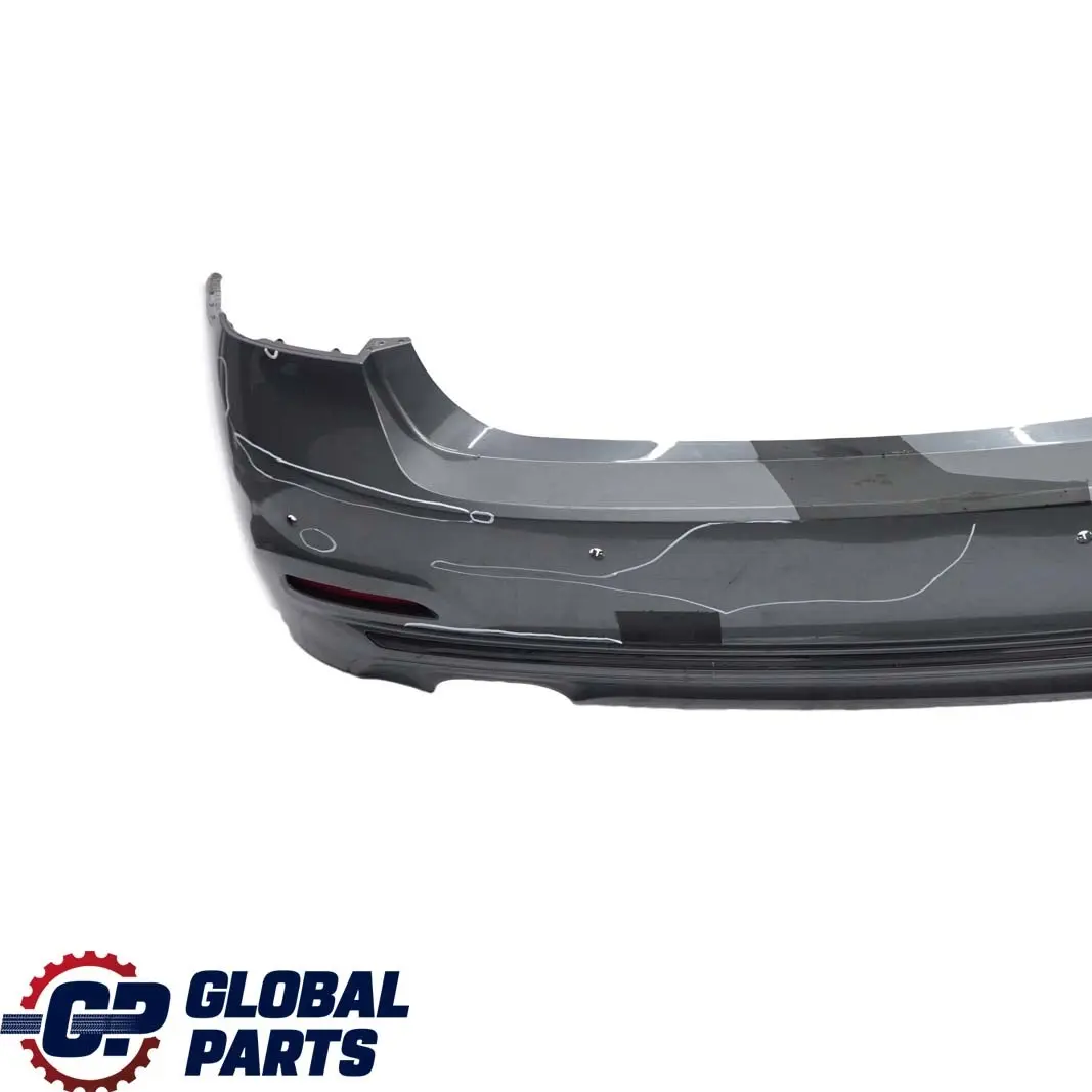 Bumper Trim Panel PDC Mineralgrau Grey - B39 to BMW 3 F30 LCI Sport Line Rear with Part number 7384603 BMW 3 F30 LCI Sport Line Rear Bumper Trim Panel PDC Mineralgrau Grey - B39 - SKU 7384603-MG - Part number 7384603