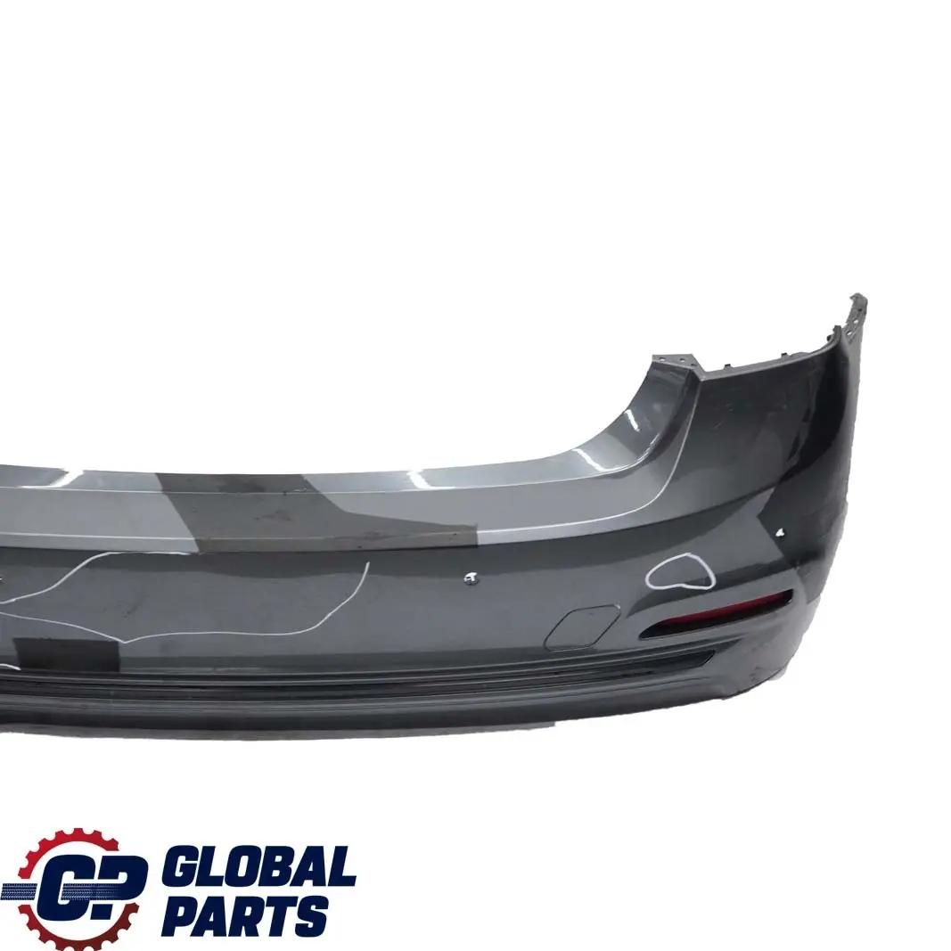 BMW 3 F30 LCI Sport Line Rear Bumper Trim Panel PDC Mineralgrau Grey - B39 - SKU 7384603-MG - Part number 7384603