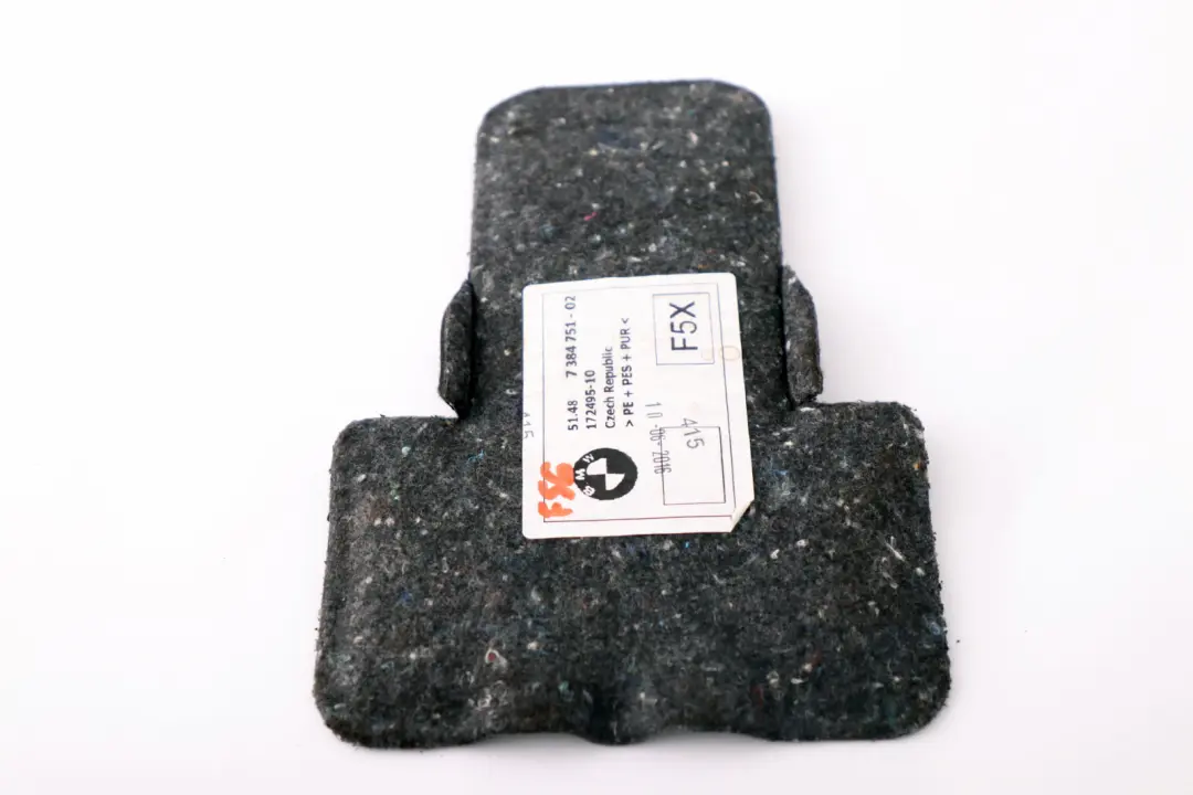 Mini Cooper F55 F56 Insonorisation Avant Levier Vitesses - SKU 7384751 - Numéro de pièce 7384751