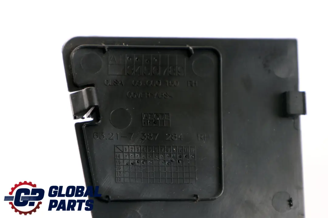 BMW Série 1 F20 F21 LCI Cache Canal d'Eau Droit Garniture Arrière - SKU 7387284 - Numéro de pièce 7387284