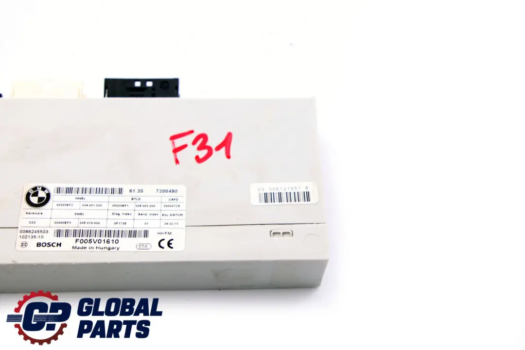Módulo unidad control carrocería HKFM 0066245503 F005V01610 para BMW F31 con número de pieza 7388490 BMW F31 Módulo unidad control carrocería HKFM 0066245503 F005V01610 - SKU 7388490 - Número de pieza 7388490