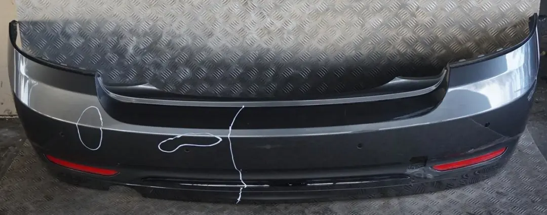 BMW 2 Reihe F22 F23 Sport Line Stossfänger Hinten PDC Mineralgrau Grau B39 - SKU 7390348-MG - Teilenummer 7390348
