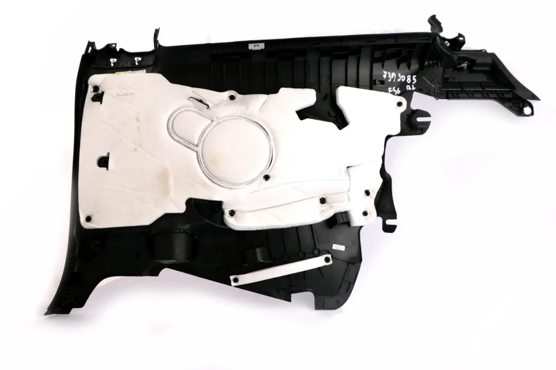 Left N/S Lateral Trim Panel Carbon Black to Mini F56 Rear with Part number 7393085 Mini F56 Rear Left N/S Lateral Trim Panel Carbon Black - SKU 7393085 - Part number 7393085