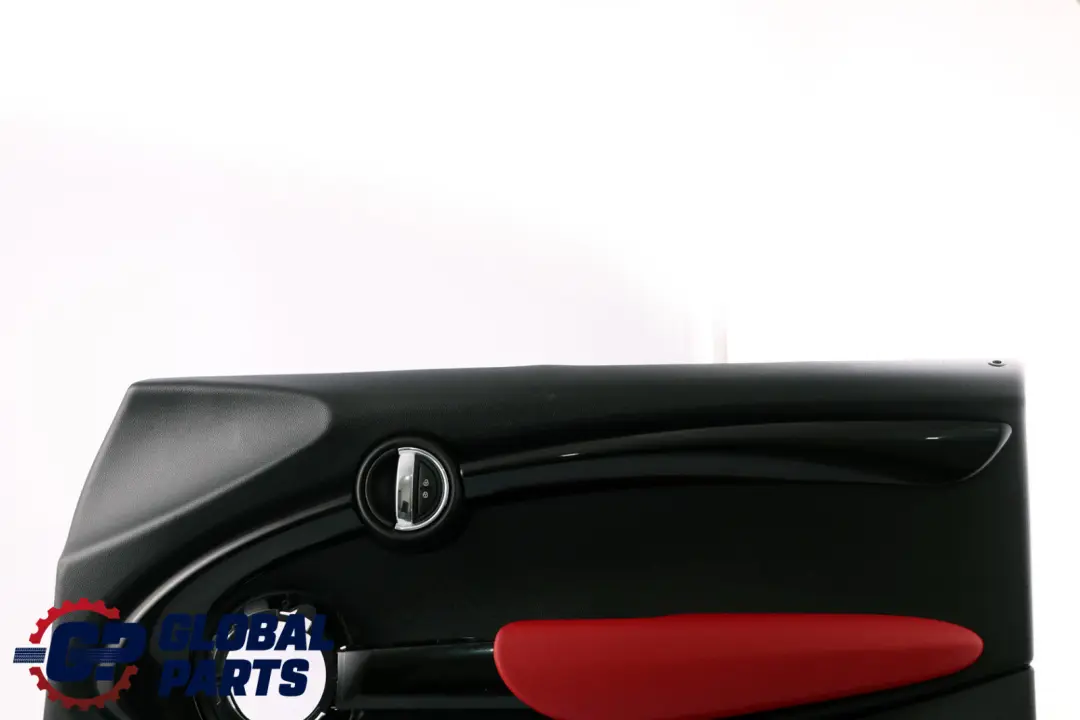 Front Right O/S Door Card Trim Panel Carbon Black Red to BMW Mini F56 F57 2 with Part number 7393122 BMW Mini F56 F57 2 Front Right O/S Door Card Trim Panel Carbon Black Red - SKU 7393122-2 - Part number 7393122