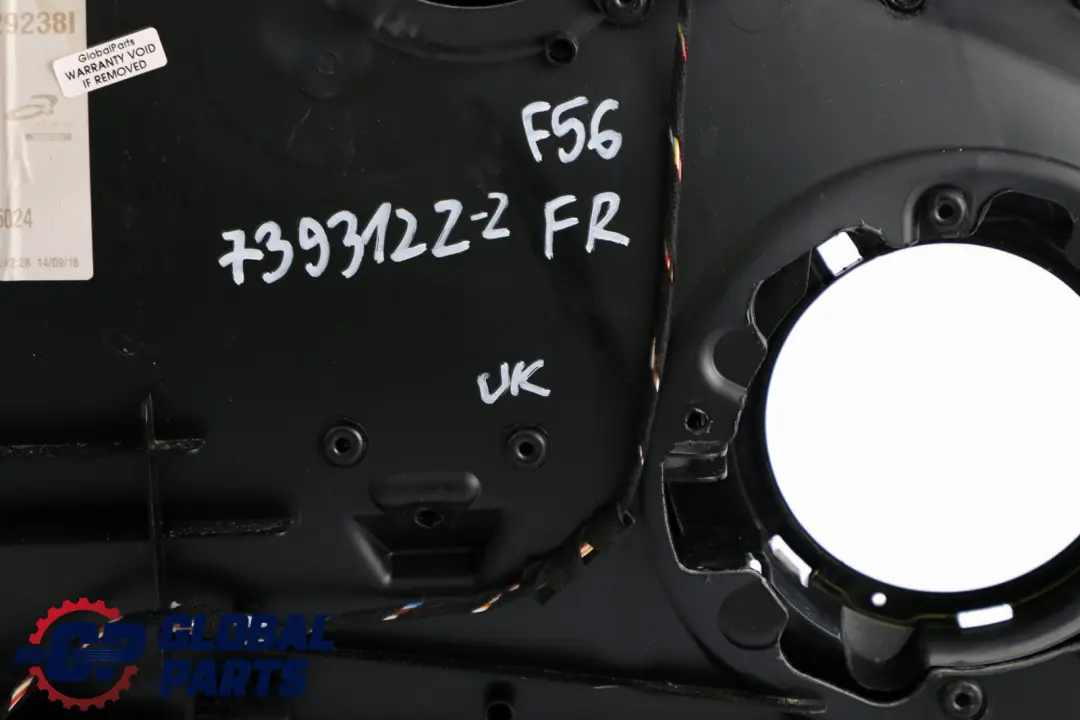 BMW Mini F56 F57 2 Front Right O/S Door Card Trim Panel Carbon Black Red - SKU 7393122-2 - Part number 7393122