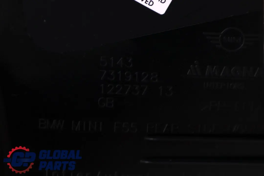 Mini Cooper F55 Rivestimento Laterale Posteriore Destra Nero - SKU 7401812 - Numero di parte 7319128