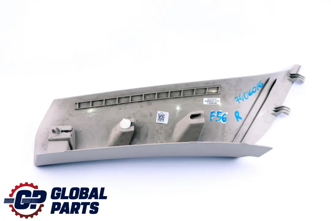 Column A Right O/S Satellite Grey Plastic to Mini Cooper F56 Cover with Part number 7406016 Mini Cooper F56 Cover Column A Right O/S Satellite Grey Plastic - SKU 7406016 - Part number 7406016