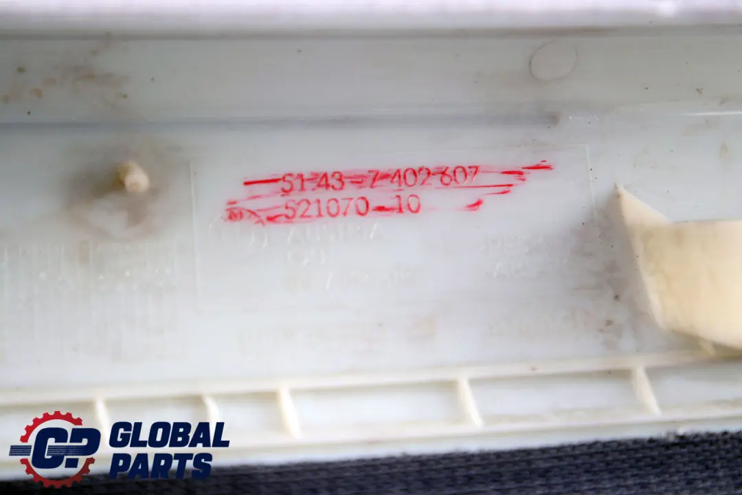 Column A Left N/S Trim Panel Grey 7402607 to BMW X1 Series F48 Cover with Part number 7407861 BMW X1 Series F48 Cover Column A Left N/S Trim Panel Grey 7402607 - SKU 7407861 - Part number 7407861