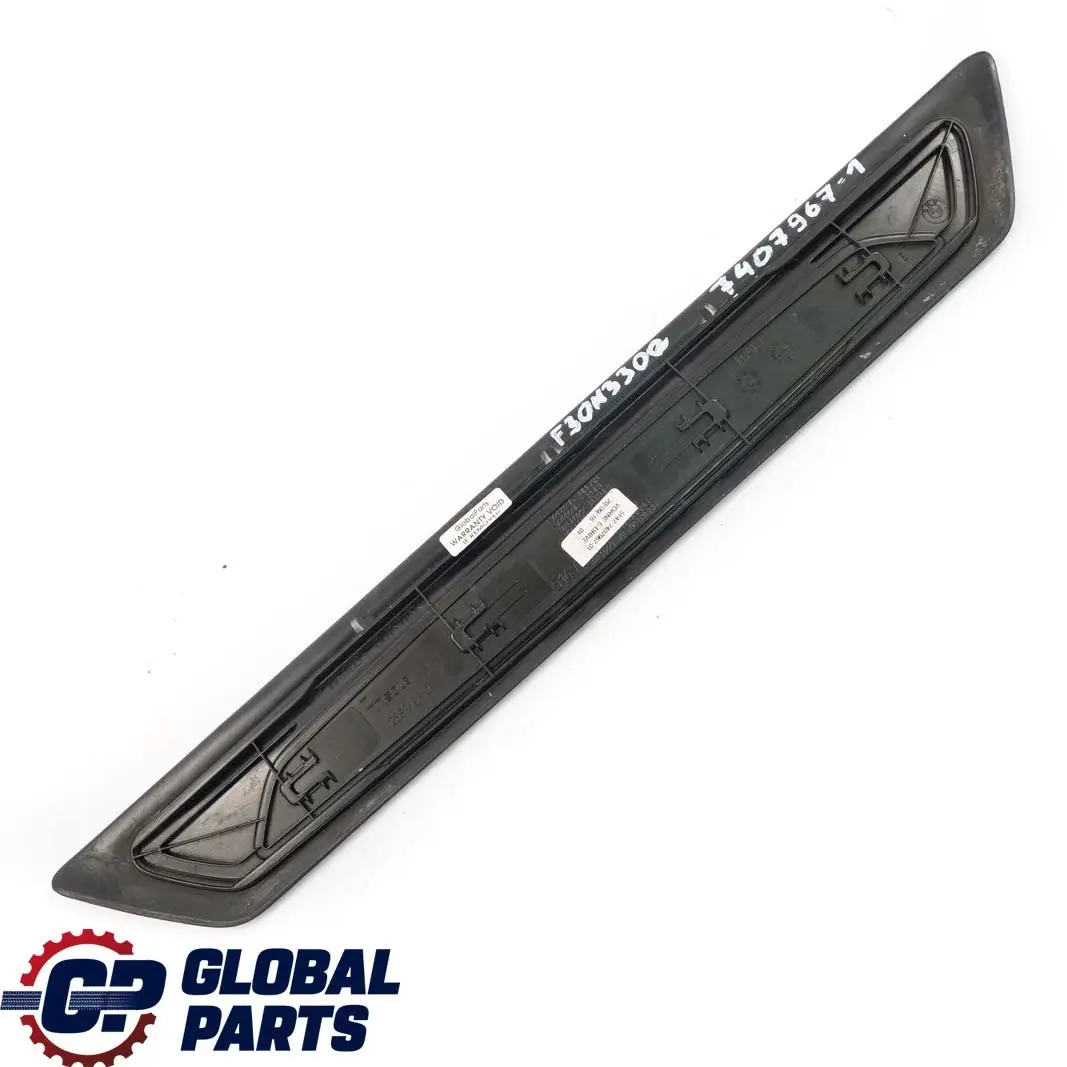 BMW F30 LCI 330e Hybrid eDrive Front Entrance Door Cover Trim Sill Panel Strip - SKU 7407967-1 - Part number 7407967