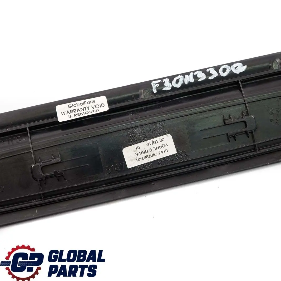 BMW F30 LCI 330e Hybrid eDrive Front Entrance Door Cover Trim Sill Panel Strip - SKU 7407967-1 - Part number 7407967