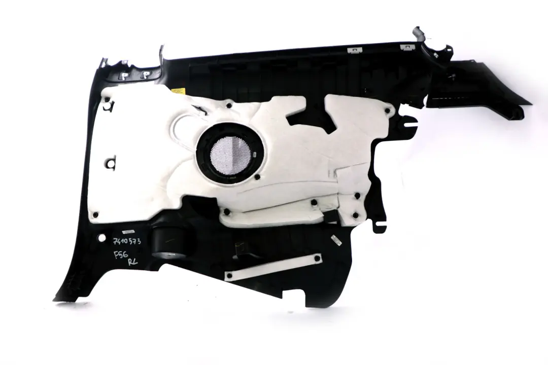 Mini Cooper F56 Trasero Izquierdo Lateral Embellecedor Hi-Fi Carbono Negro - SKU 7410573 - Número de pieza 7410573