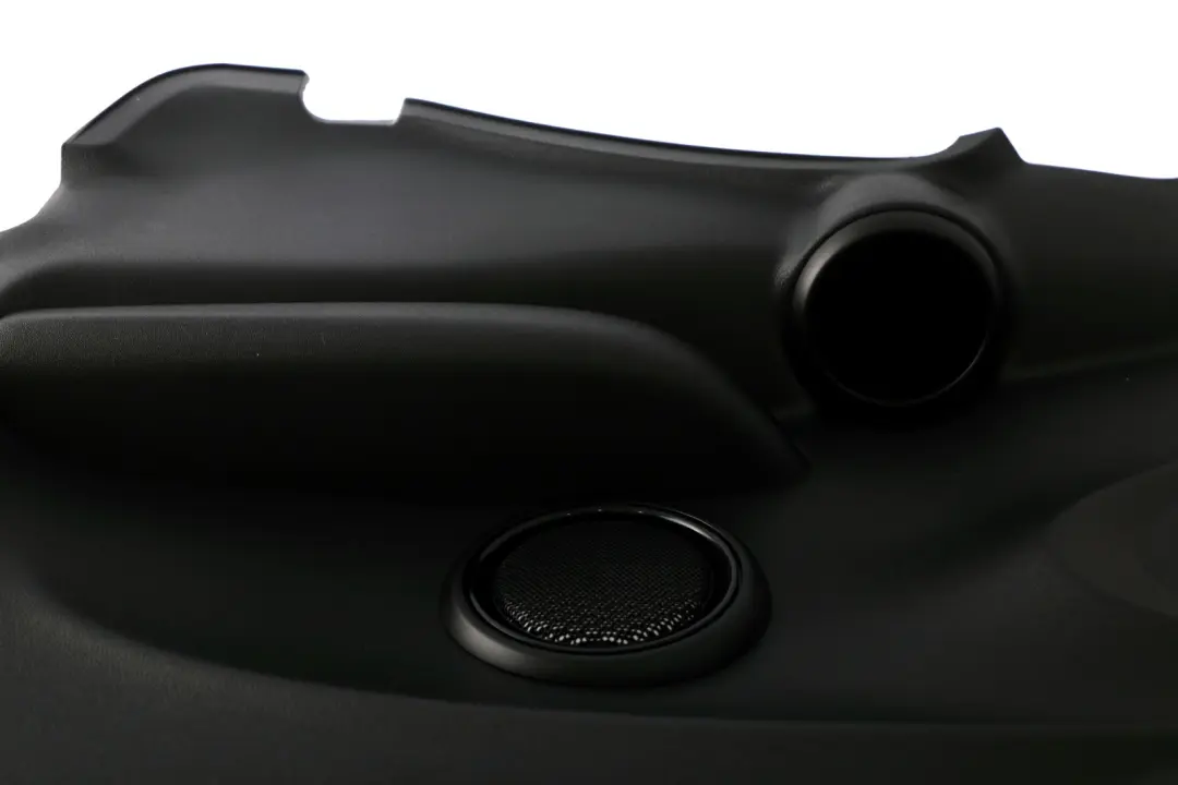 Right O/S Lateral Trim Panel Hi-Fi Carbon Black to Mini Cooper F56 Rear with Part number 7410574 Mini Cooper F56 Rear Right O/S Lateral Trim Panel Hi-Fi Carbon Black - SKU 7410574 - Part number 7410574