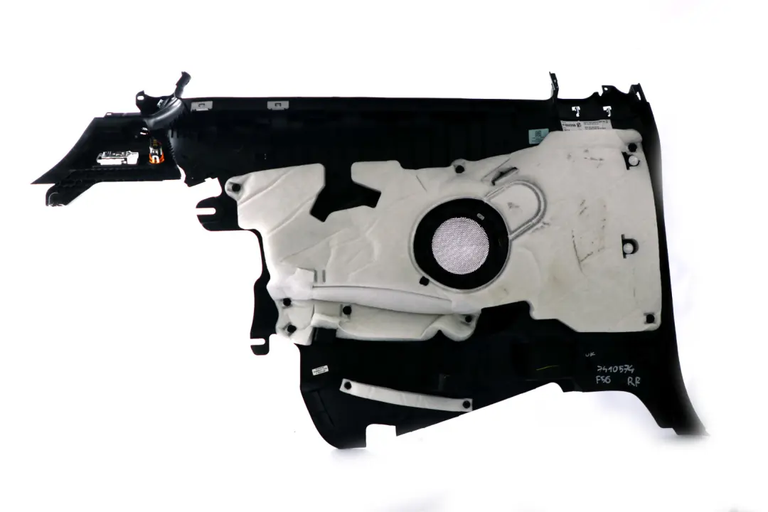 Hinten Rechts Seitliche Verkleidung Hi-Fi Carbon Schwarz für Mini Cooper F56 mit Teilenummer 7410574 Mini Cooper F56 Hinten Rechts Seitliche Verkleidung Hi-Fi Carbon Schwarz - SKU 7410574 - Teilenummer 7410574