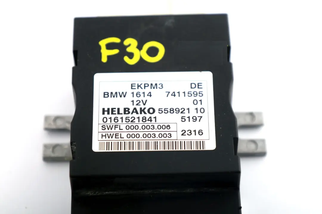 BMW F10 F20 F30 Control Unit For Fuel Pump Module - SKU 7411595 - Part number 7411595