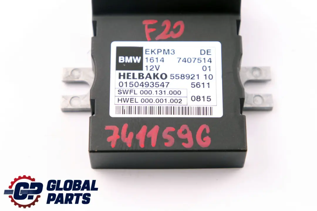 BMW 1 4 5 Series F10 F20 F30 F32 Control Unit For Fuel Pump 7407514 - SKU 7411596 - Part number 7358144