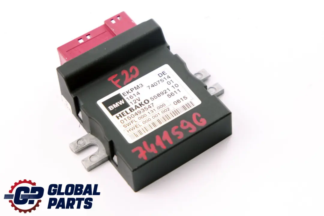 BMW 1 4 5 Series F10 F20 F30 F32 Control Unit For Fuel Pump 7407514 - SKU 7411596 - Part number 7358144