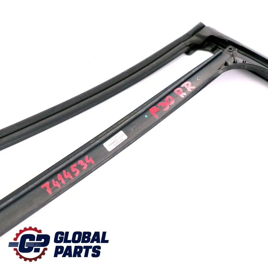 BMW 3 Series F30 LCI Door Window Guide Rear Right O/S Seal - SKU 7414534 - Part number 7414534
