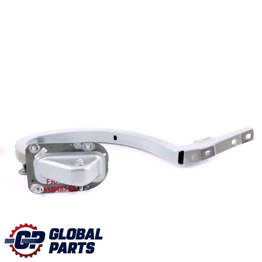 Left N/S Trunk Lid Boot Tailgate Hinge Arm Glacier Silber Metallic to BMW 3 F30 with Part number 7420783 BMW 3 F30 Left N/S Trunk Lid Boot Tailgate Hinge Arm Glacier Silber Metallic - SKU 7420783-GSB - Part number 7420783