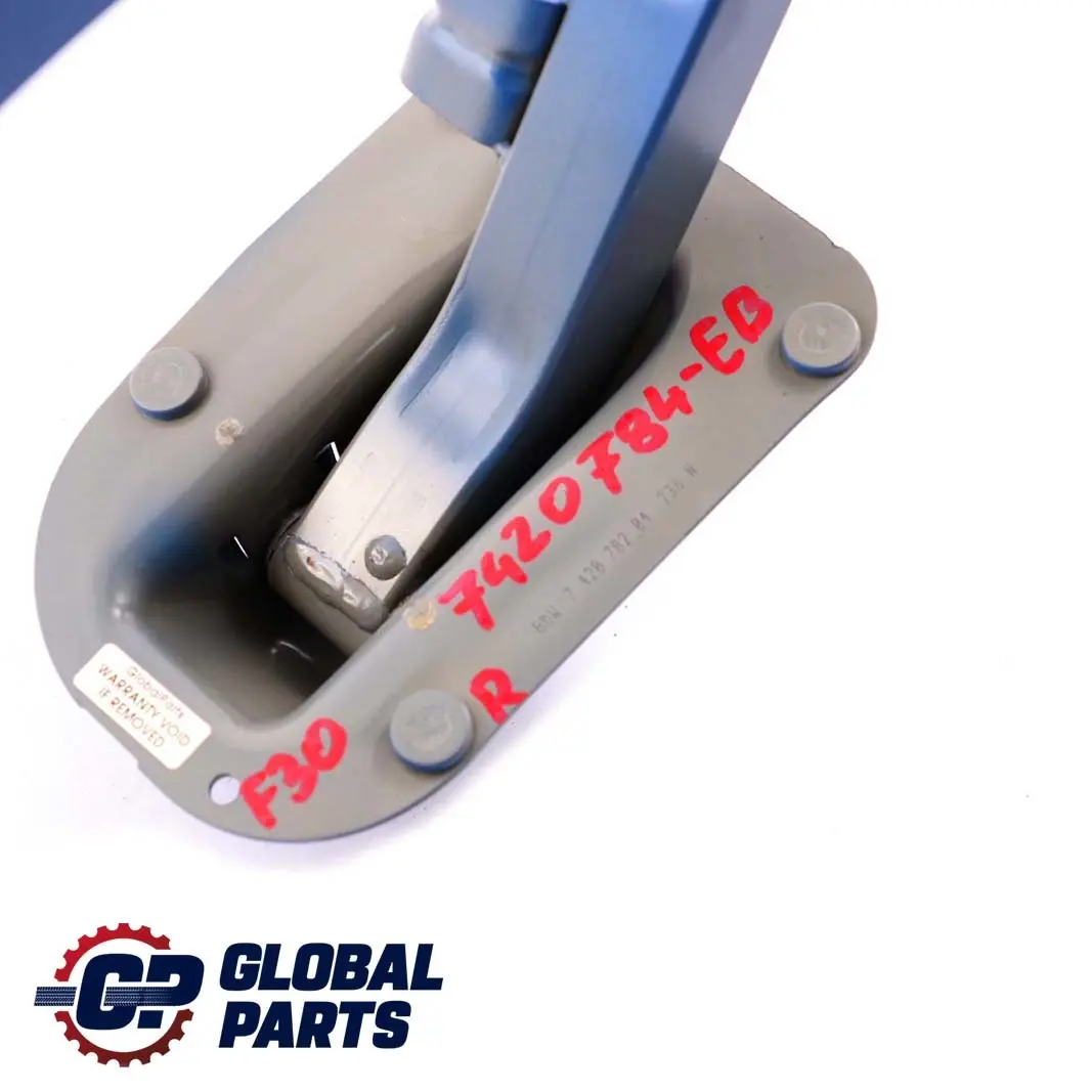 Destra Coperchio Bagagliaio Portellone Braccio Cerniera Estorilblau per BMW F30 con numero di parte 7420784 BMW F30 Destra Coperchio Bagagliaio Portellone Braccio Cerniera Estorilblau - SKU 7420784-EB - Numero di parte 7420784