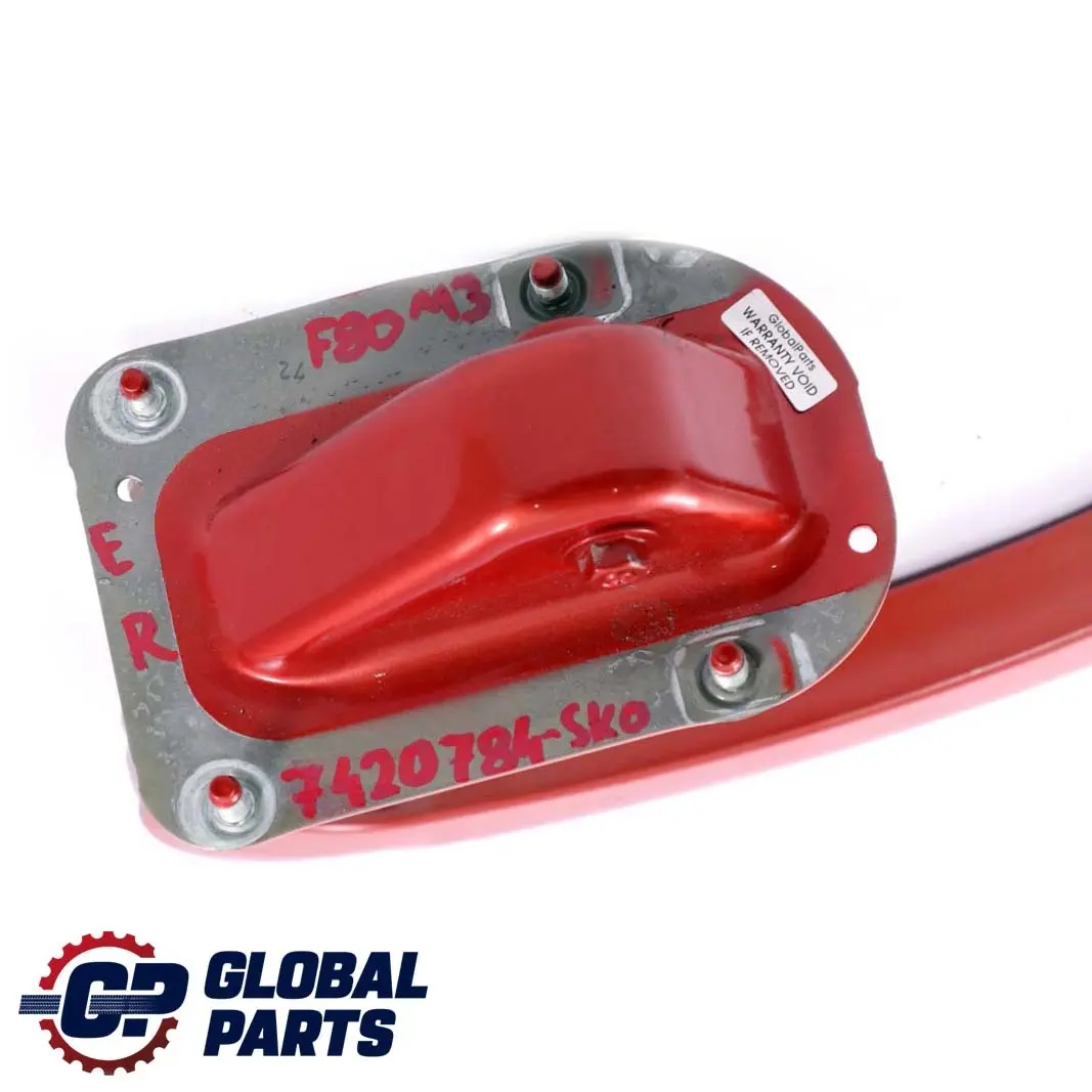 Derecha Trunk Lid Boot Tailgate Hinge Arm Sakhir Orange C1H para BMW F30 con número de pieza 7420784 BMW F30 Derecha Trunk Lid Boot Tailgate Hinge Arm Sakhir Orange C1H - SKU 7420784-SKO - Número de pieza 7420784