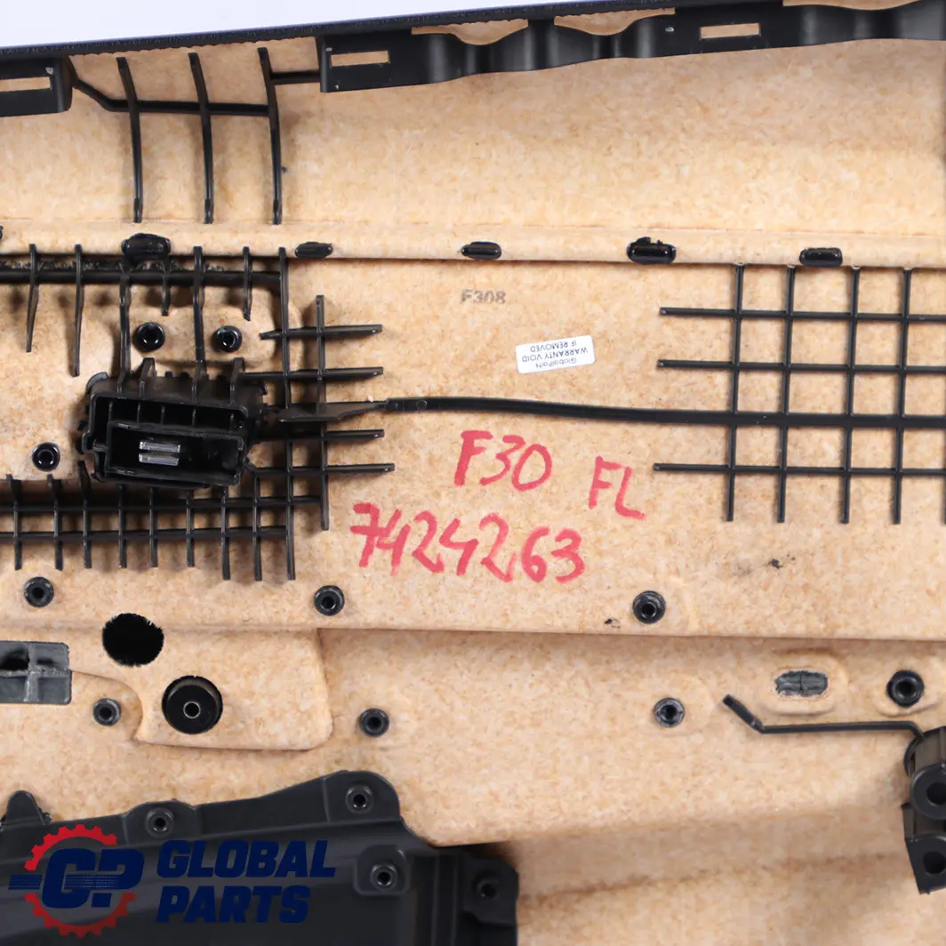 Front Left N/S Door Card Lining Panel Cloth Anthracite Red to BMW 3 F30 F31 LCI with Part number 7424263 BMW 3 F30 F31 LCI Front Left N/S Door Card Lining Panel Cloth Anthracite Red - SKU 7424263 - Part number 7424263