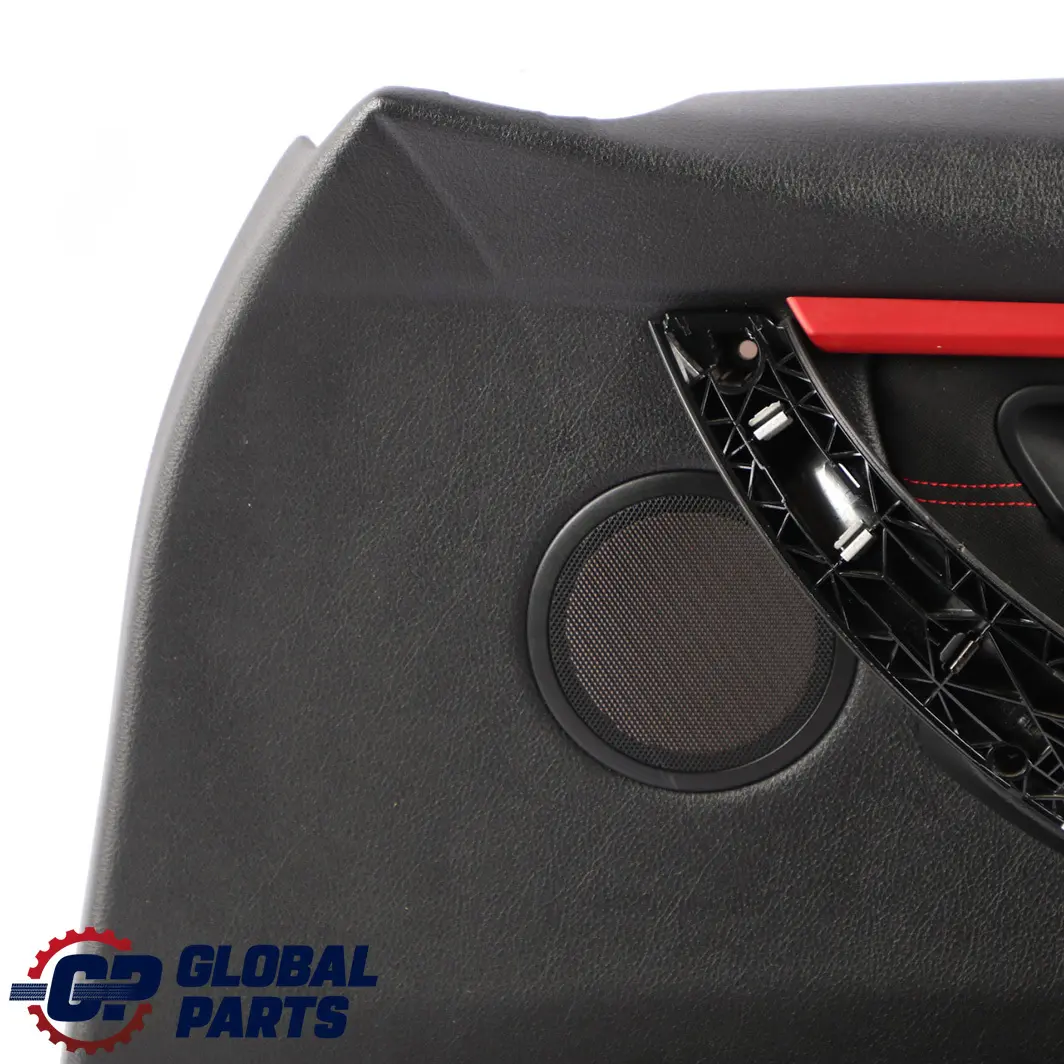 BMW 3 F30 F31 LCI Front Right O/S Door Card Lining Panel Cloth Anthracite Red - SKU 7424264 - Part number 7424264