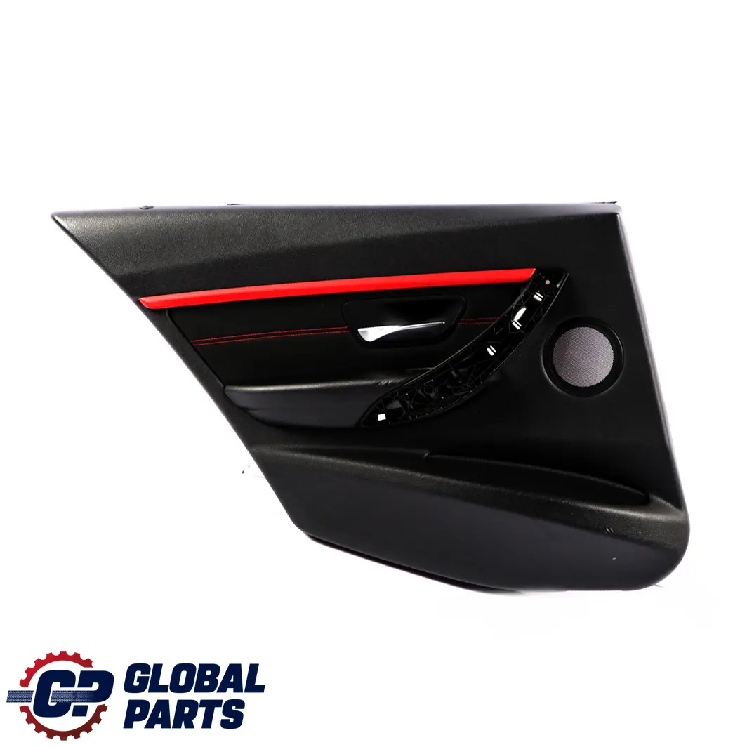 Left N/S Door Card Lining Panel Cloth Anthracite Red to BMW 3 F30 F31 LCI Rear with Part number 7424281 BMW 3 F30 F31 LCI Rear Left N/S Door Card Lining Panel Cloth Anthracite Red - SKU 7424281 - Part number 7424281