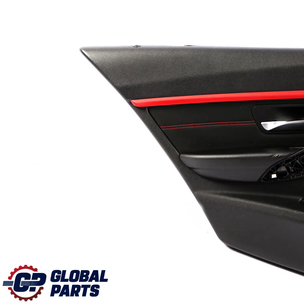 Left N/S Door Card Lining Panel Cloth Anthracite Red to BMW 3 F30 F31 LCI Rear with Part number 7424281 BMW 3 F30 F31 LCI Rear Left N/S Door Card Lining Panel Cloth Anthracite Red - SKU 7424281 - Part number 7424281