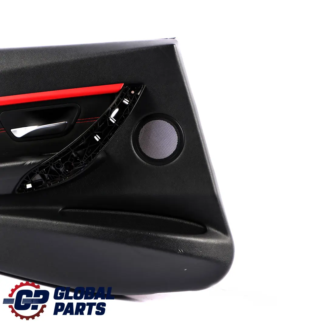 Left N/S Door Card Lining Panel Cloth Anthracite Red to BMW 3 F30 F31 LCI Rear with Part number 7424281 BMW 3 F30 F31 LCI Rear Left N/S Door Card Lining Panel Cloth Anthracite Red - SKU 7424281 - Part number 7424281