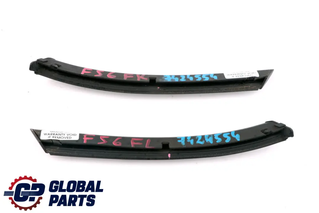 Mini Cooper One F55 F56 F57 Zierleiste Frontsatz Halteleiste Chrom Set - SKU 7424554 - Teilenummer 7424554