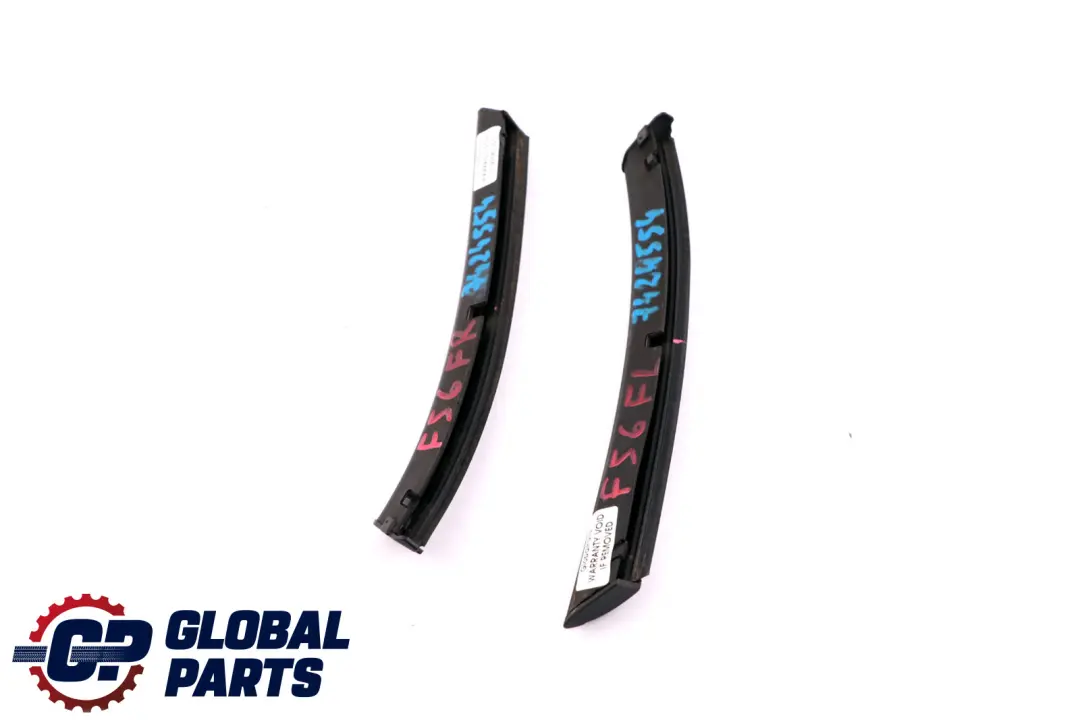 Mini Cooper One F55 F56 F57 Zierleiste Frontsatz Halteleiste Chrom Set - SKU 7424554 - Teilenummer 7424554
