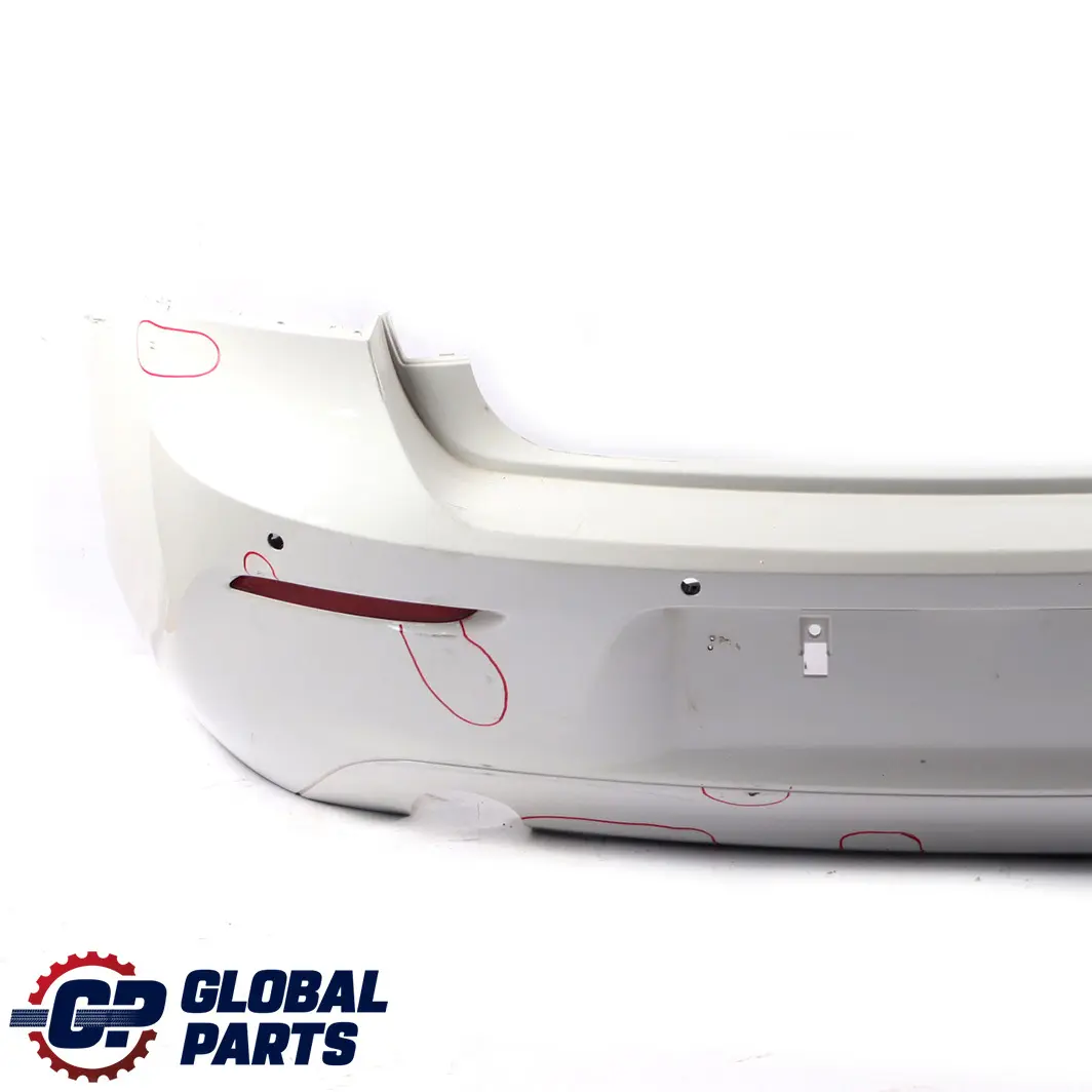 Bumper Trim Panel PDC Mineralweiss Mineral White - A96 to BMW F20 F21 LCI Rear with Part number 7429752 BMW F20 F21 LCI Rear Bumper Trim Panel PDC Mineralweiss Mineral White - A96 - SKU 7429752-MW - Part number 7429752