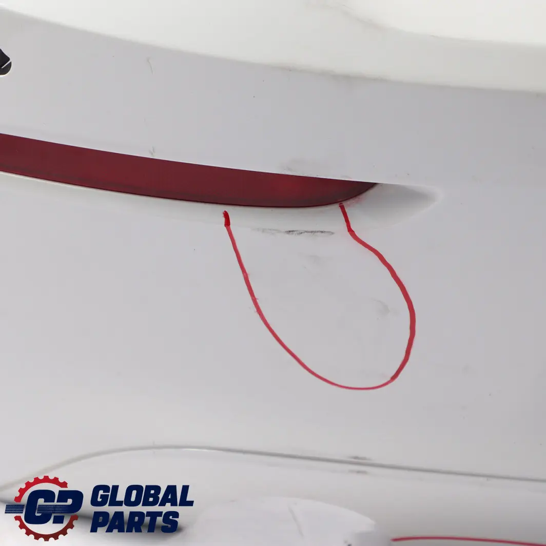 BMW F20 F21 LCI Rear Bumper Trim Panel PDC Mineralweiss Mineral White - A96 - SKU 7429752-MW - Part number 7429752