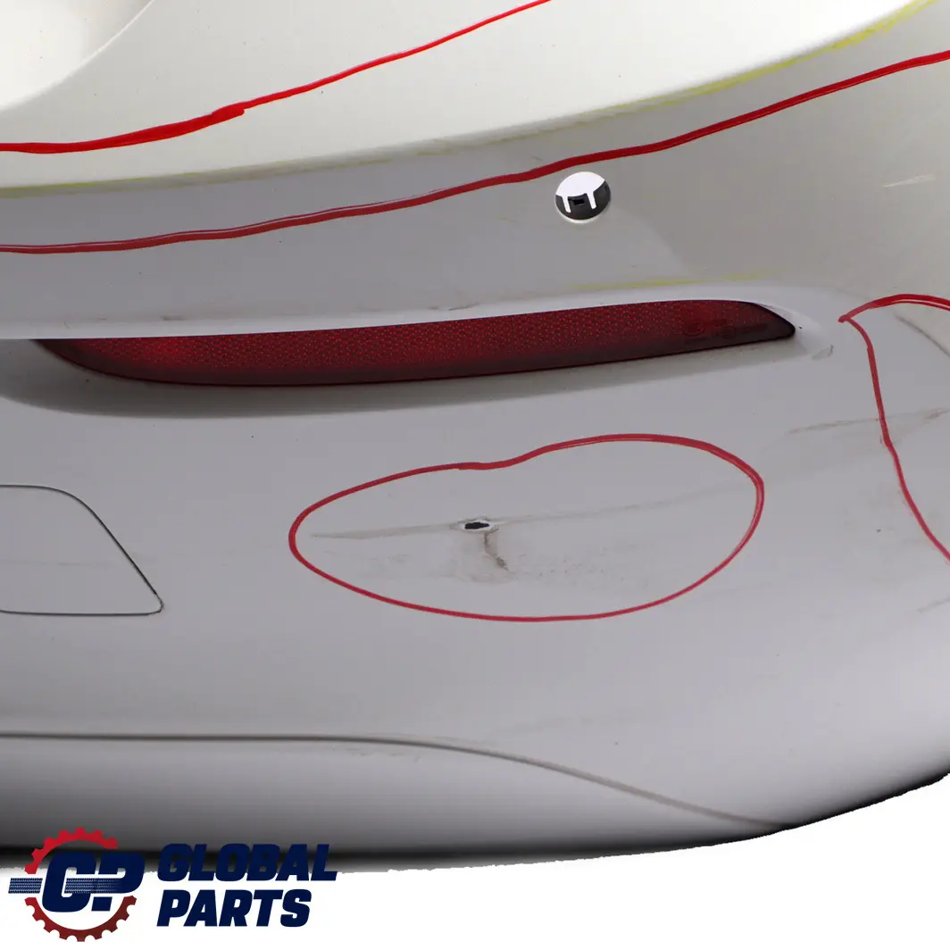 BMW F20 F21 LCI Rear Bumper Trim Panel PDC Mineralweiss Mineral White - A96 - SKU 7429752-MW - Part number 7429752