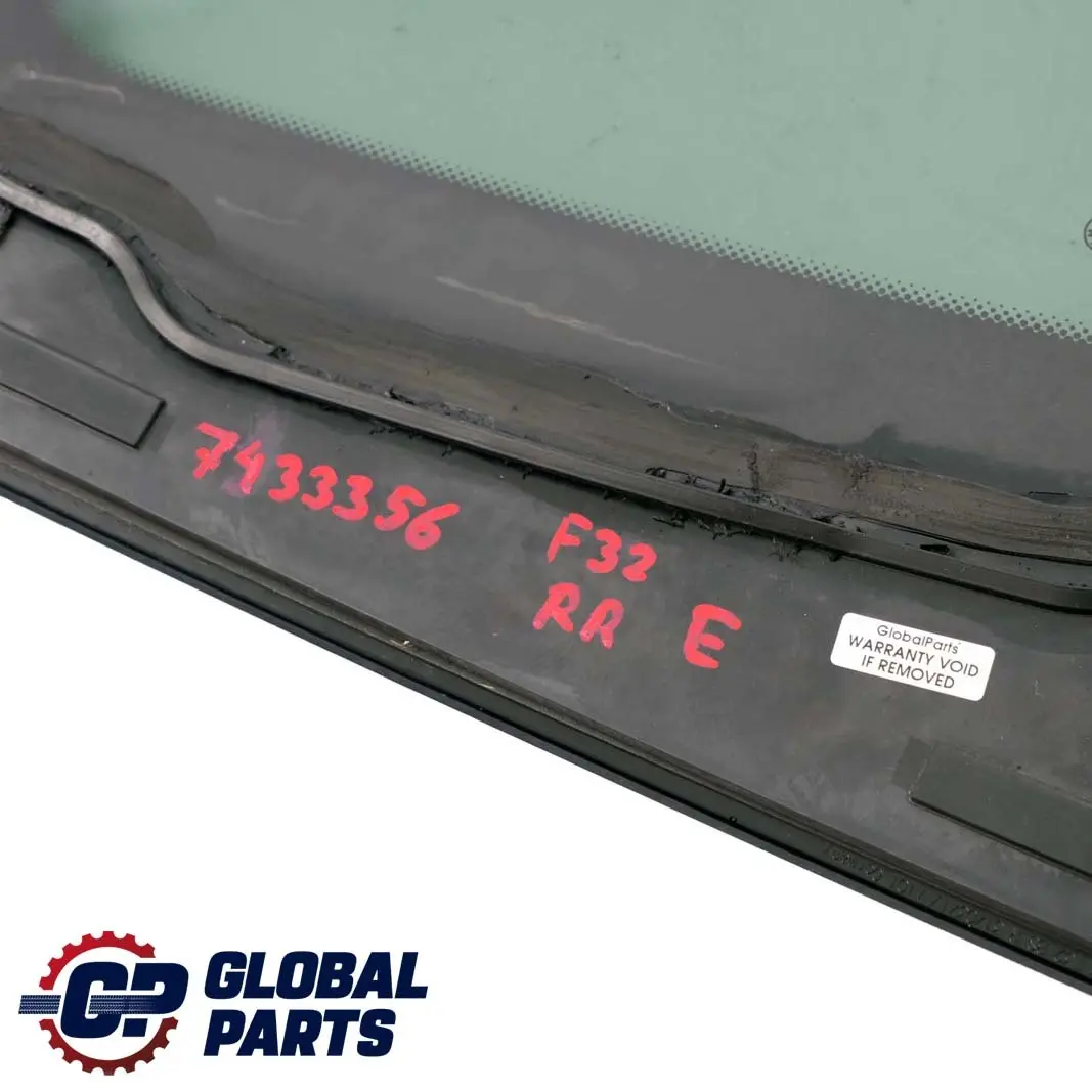 BMW F32 Szyba Boczna Trójkąt Prawy Tył - SKU 7433356 - Numer Części 7433356