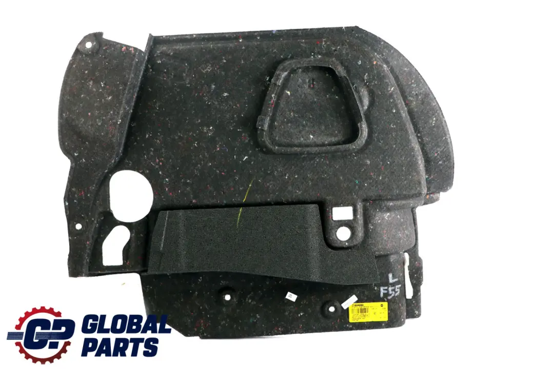 Boot Trunk Trim Side Panel Left N/S Luggage to Mini Cooper F55 with Part number 7434547 Mini Cooper F55 Boot Trunk Trim Side Panel Left N/S Luggage - SKU 7434547 - Part number 7434547