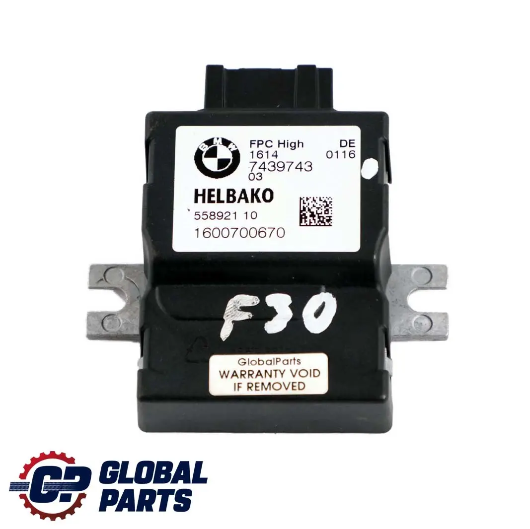 Pump Control Unit Module to BMW 3 5 7 Series F30 LCI 330e G11 G30 Fuel with Part number 7439743 BMW 3 5 7 Series F30 LCI 330e G11 G30 Fuel Pump Control Unit Module - SKU 7439743 - Part number 7439743