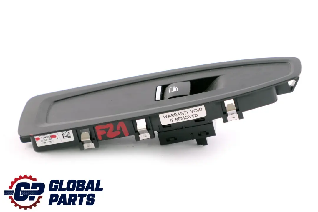BMW F21 F23 LCI Interruptor elevalunas lado pasajero Panel embellecedor Gra - SKU 7444009 - Número de pieza 7444009