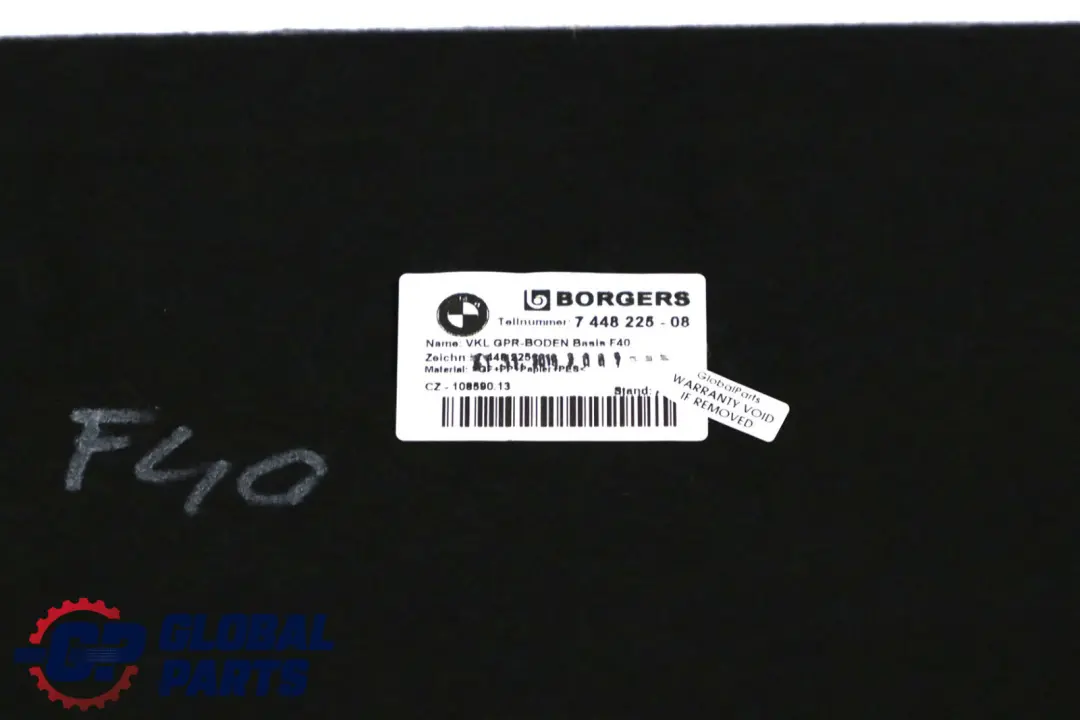 BMW F40 Coffre à bagages Plancher rangement Panneau d'habillage - SKU 7448225 - Numéro de pièce 7448225