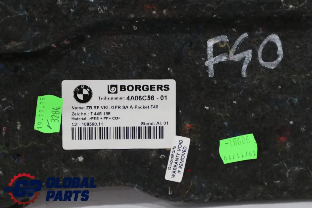 BMW 1 Series F40 Trunk Floor Storage Trim Panel - SKU 7448226 - Part number 7448226