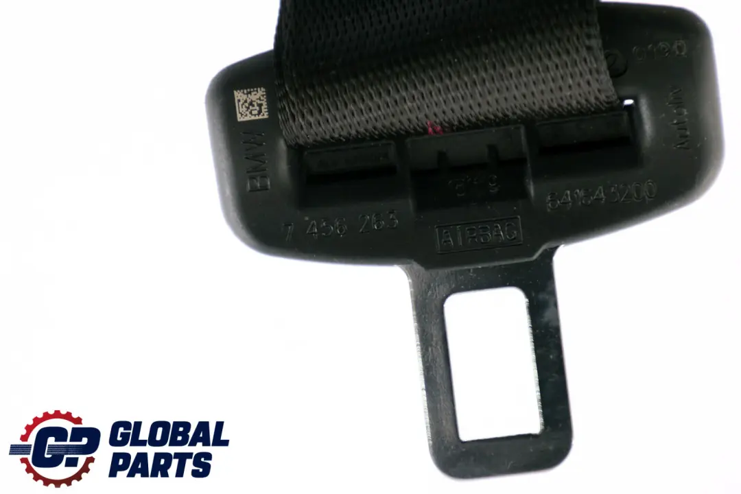 BMW 1 2 Series F40 F44 Upper Belt Front Left N/S Black Seatbelt - SKU 7456263 - Part number 7456263