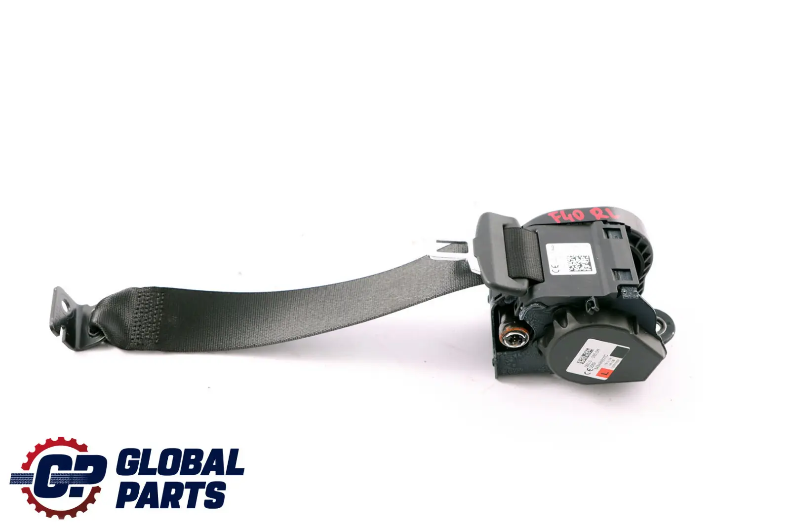 BMW F40 Cinturón de seguridad trasero izquierdo superior Negro 7456277