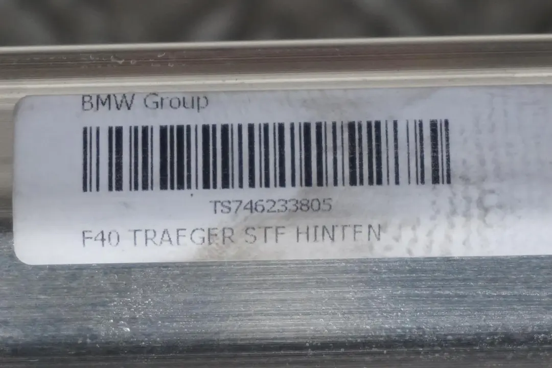 Pare Chocs Arrière Support Choc Barre Renfort pour BMW F40 à propos du numéro de pièce 7462338 BMW F40 Pare Chocs Arrière Support Choc Barre Renfort - SKU 7462338 - Numéro de pièce 7462338