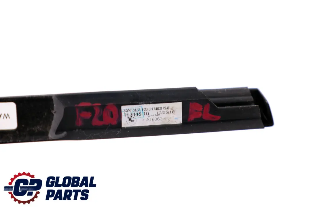 BMW F20 LCI Vorne Links Tür Fenster Dichtung Trim Strip Channel Cover Hochglanz - SKU 7463175 - Teilenummer 7463175