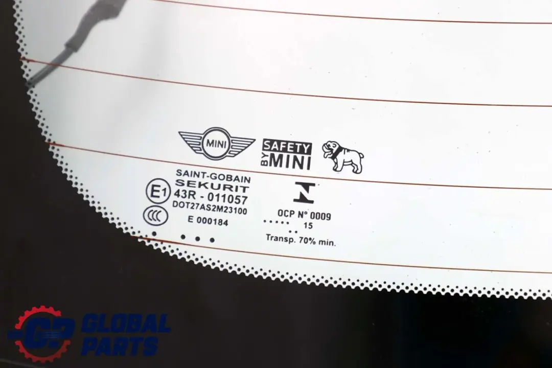 Portellone posteriore Baule Coperchio di vetro AS2 per Mini Cooper F55 con numero di parte 7466419 Mini Cooper F55 Portellone posteriore Baule Coperchio di vetro AS2 - SKU 7466419 - Numero di parte 7466419