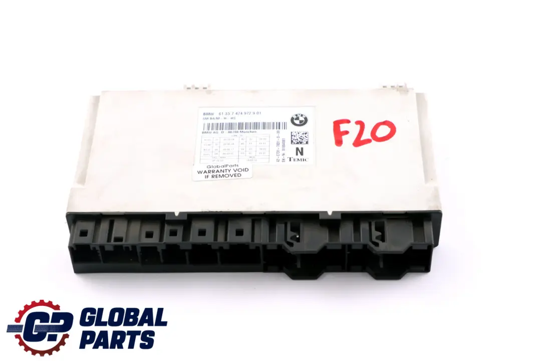 BMW F20 F21 F22 F30 F31 F32 F33 Vordersitz-Steuermodul ECU - SKU 7474972 - Teilenummer 7474972