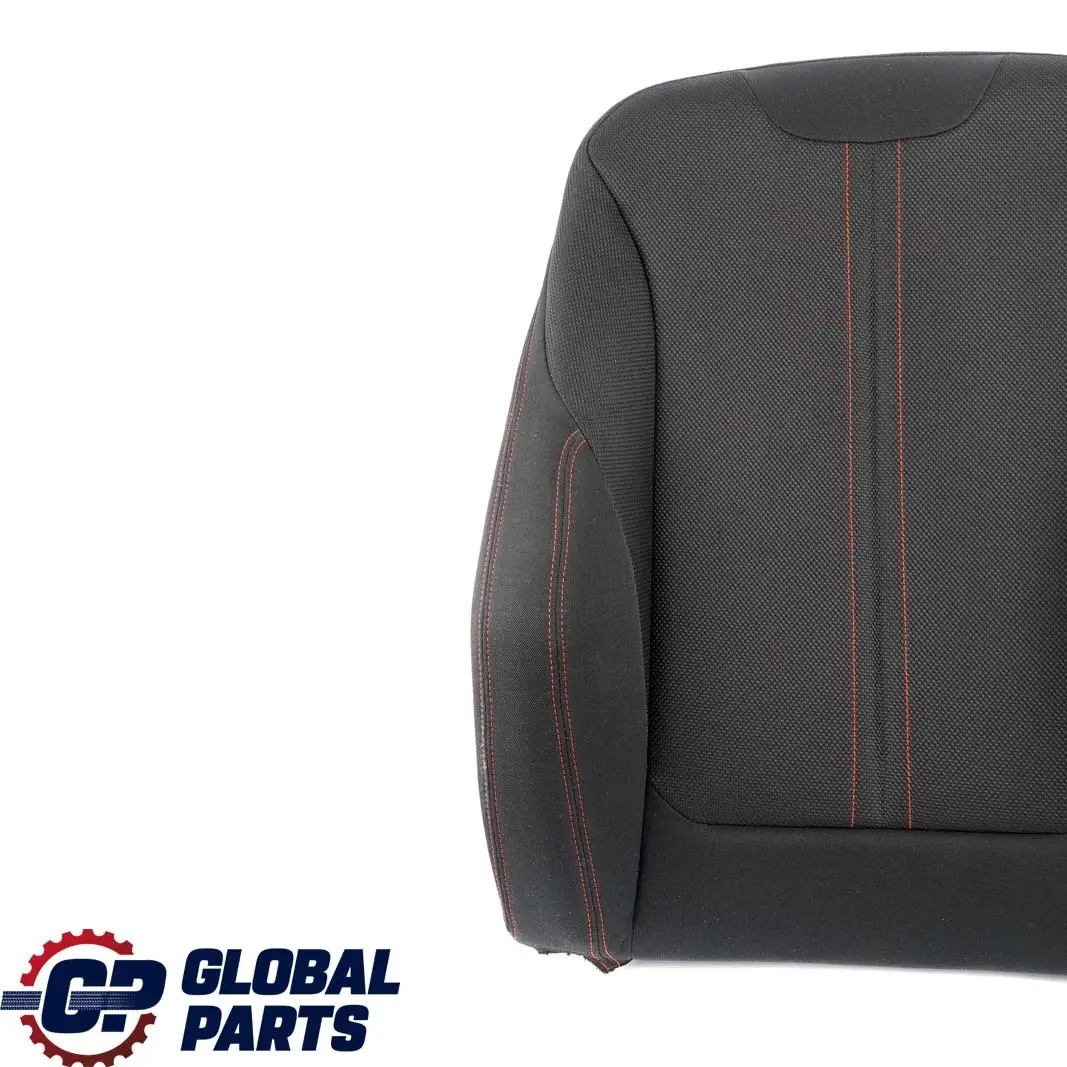 BMW F20 F30 LCI Front Left Sport Seat N/S Backrest Cover Cloth Anthracite Red - SKU 7475405 - Part number 7475405