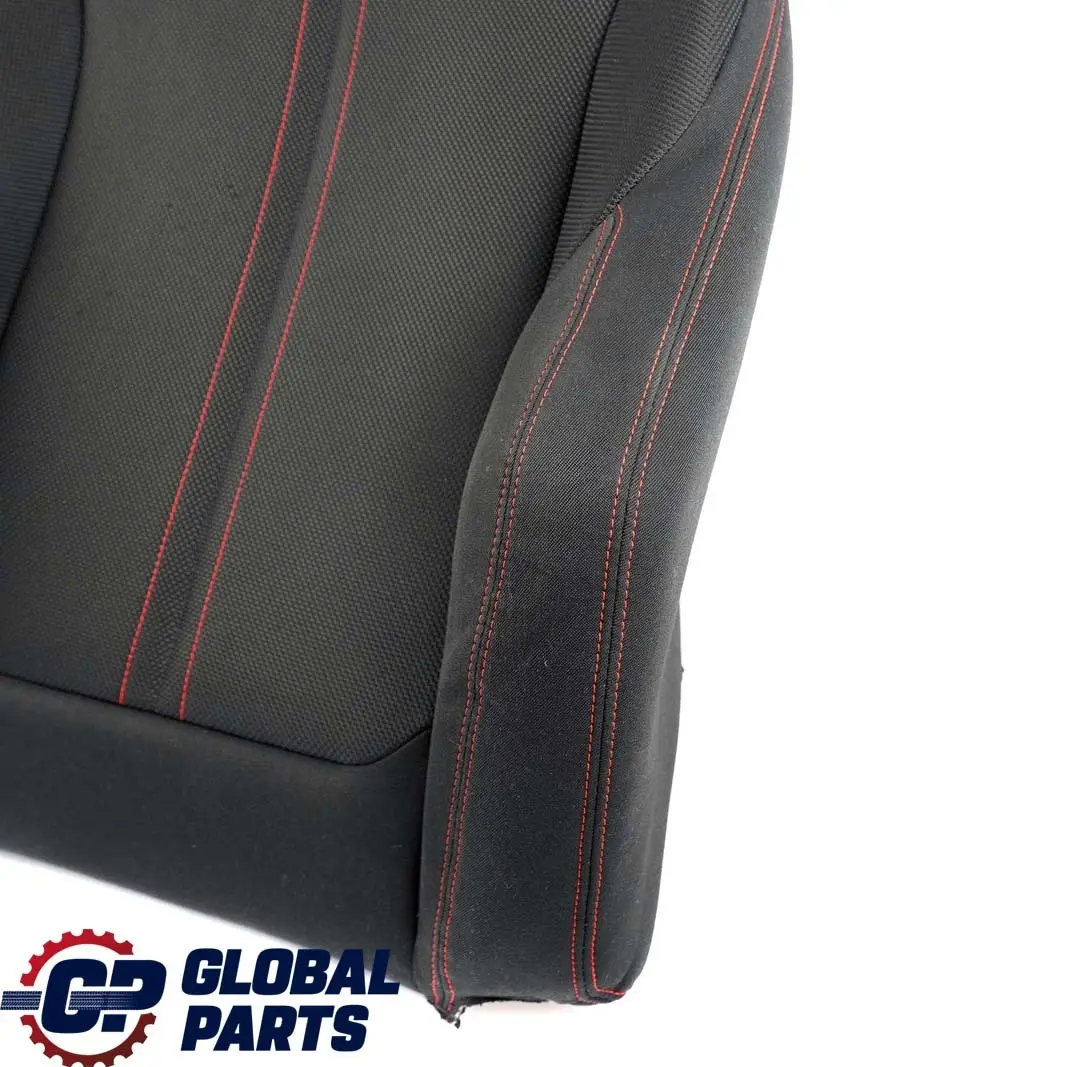 BMW F20 F30 LCI Front Left Sport Seat N/S Backrest Cover Cloth Anthracite Red - SKU 7475405 - Part number 7475405