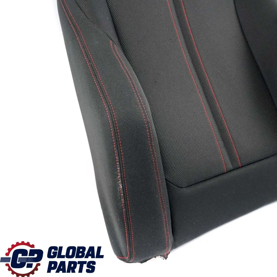 BMW F20 F30 LCI Front Left Sport Seat N/S Backrest Cover Cloth Anthracite Red - SKU 7475405 - Part number 7475405