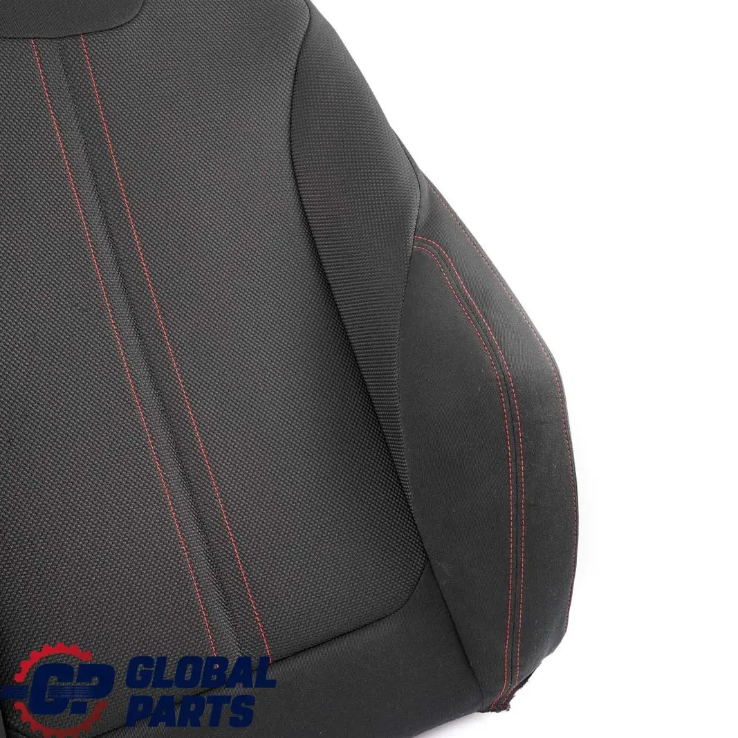 BMW F20 F30 LCI Front Left Sport Seat N/S Backrest Cover Cloth Anthracite Red - SKU 7475405 - Part number 7475405